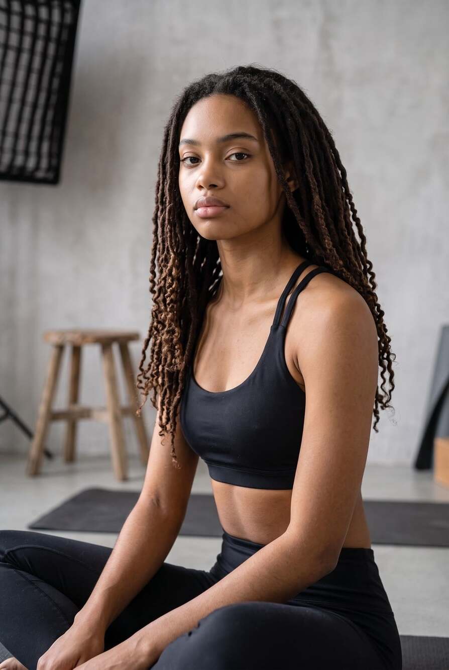 Lululemon Black Criss-Cross Strappy Back Sports Bra
